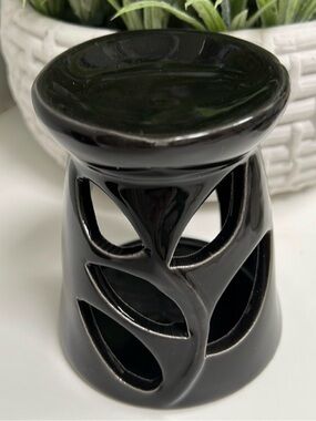 NEW Black ceramic Candle Wax Melt Warmer